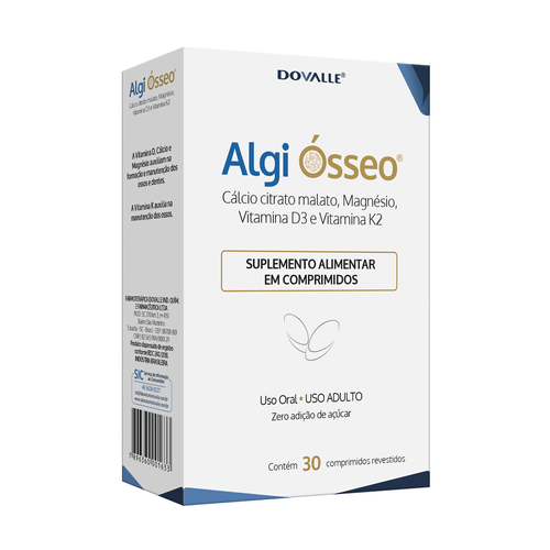 Algi Ósseo – Suplemento com Cálcio, Magnésio e Vitaminas | 30 Comprimidos Algi Ósseo – Suplemento com Cálcio, Magnésio e Vitaminas | 30 Comprimidos